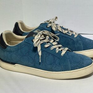Men's Blue Suede Coach sneakers size 11.5 D width